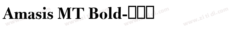 Amasis MT Bold字体转换